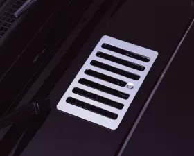 This stainless steel cowl vent cover from Rugged Ridge fits 98-06 Jeep Wrangler. Jeep Wrangler 1998-2006