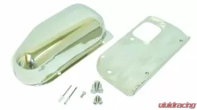 Rugged Ridge Windshield Wiper Motor Cover Kit, Stainless Steel; 76-86 CJ5/CJ7/CJ8 Jeep - 11122.02