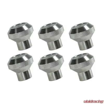 Rugged Ridge Dash Knob Kit, Billet Stainless Steel; 76-86 Jeep CJ Jeep - 11126.01