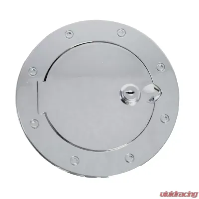 Rugged Ridge Gas Cap Door, Locking, Stainless Steel; Jeep Wrangler JK 2007-2018 - 11134.03
