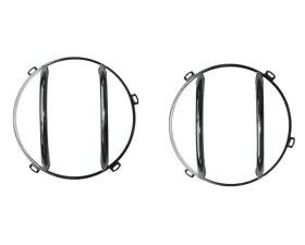 Rugged Ridge Euro Guard Kit, Headlight, Stainless Steel; Jeep Wrangler JK 2007-2018