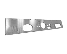Rugged Ridge Dash Panel, Pre-Cut Holes, Stainless Steel; 76-86 Jeep CJ Jeep