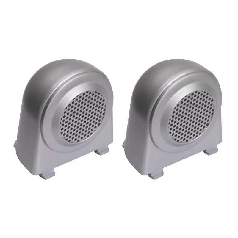 Rugged Ridge Tweeter Speaker Enclosures, Brushed Silver; 07-10 Jeep Wrangler JK Jeep Wrangler 2007-2010 - 11151.11