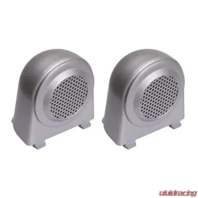 Rugged Ridge Tweeter Speaker Enclosures, Brushed Silver; 07-10 Jeep Wrangler JK Jeep Wrangler 2007-2010 - 11151.11
