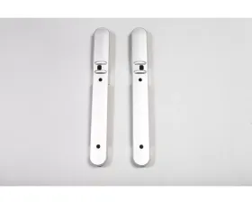 Rugged Ridge Door Handle Trim, Front, Brushed Silver; 07-10 Jeep Wrangler JK Jeep Wrangler 2007-2010