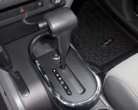 Rugged Ridge Transmission Shifter Trim, Chrome, Automatic; 07-10 Jeep Wrangler JK Jeep Wrangler 2007-2010