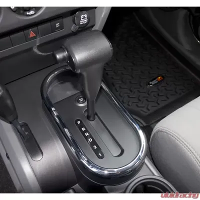 Rugged Ridge Transmission Shifter Trim, Chrome, Automatic; 07-10 Jeep Wrangler JK Jeep Wrangler 2007-2010 - 11156.02