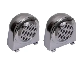 Rugged Ridge Tweeter Speaker Enclosures, Chrome; 07-10 Jeep Wrangler JK Jeep Wrangler 2007-2010