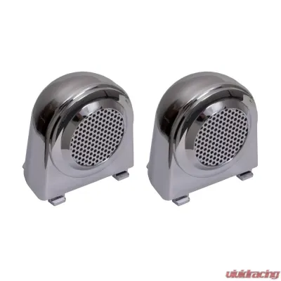 Rugged Ridge Tweeter Speaker Enclosures, Chrome; 07-10 Jeep Wrangler JK Jeep Wrangler 2007-2010 - 11156.11