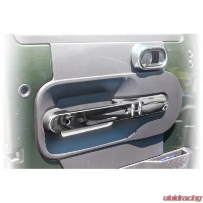 Rugged Ridge Door Handle Trim, Front, Chrome; 07-10 Jeep Wrangler JK Jeep Wrangler 2007-2010 - 11156.16