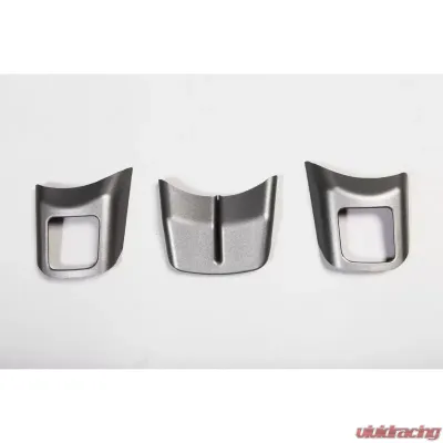 Rugged Ridge Steering Wheel Accent Trim, Charcoal; 11-18 Jeep Wrangler JK Jeep Wrangler 2011-2018 - 11157.12