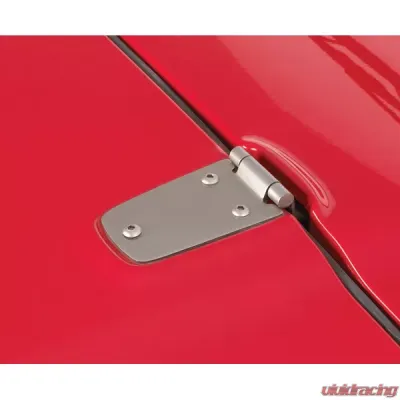 Rugged Ridge Hood Hinge Kit, Satin Stainless Steel; 98-06 Jeep Wrangler TJ Jeep Wrangler 1998-2006 - 11185.32