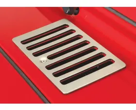 Rugged Ridge Cowl Vent Cover, Satin, Stainless Steel; 98-06 Jeep Wrangler TJ Jeep Wrangler 1998-2006
