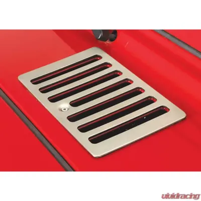 Rugged Ridge Cowl Vent Cover, Satin, Stainless Steel; 98-06 Jeep Wrangler TJ Jeep Wrangler 1998-2006 - 11185.69