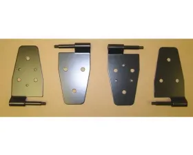 Rugged Ridge Door Hinge Kit, Black; 87-06 Jeep Wrangler TJ Jeep Wrangler