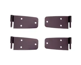Rugged Ridge Door Hinge Kit, Black; 76-86 Jeep CJ Jeep