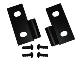 Rugged Ridge Door Hinge Brackets, Lower, Black; 76-06 Jeep CJ/Wrangler YJ/TJ Jeep