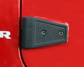 Rugged Ridge Door Hinge Cover Kit, Textured Black; Jeep Wrangler JK 2007-2018