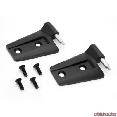 Rugged Ridge Door Hinge Kit, Right, Black; Jeep Wrangler JK 2007-2018 - 11202.22