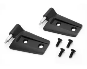 Rugged Ridge Door Hinge Kit, Black, Left; Jeep Wrangler JK 2007-2018