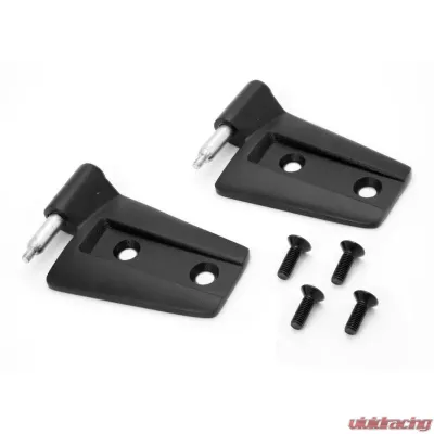 Rugged Ridge Door Hinge Kit, Black, Left; Jeep Wrangler JK 2007-2018 - 11202.23