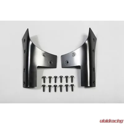 Rugged Ridge Windshield Hinge Kit, Black; Jeep Wrangler JK 2007-2018 - 11209.03