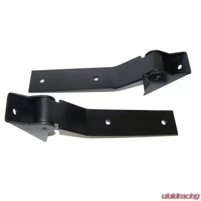 Rugged Ridge Tailgate Hinge Kit, Black; Jeep Wrangler YJ 1987-1995 - 11218.01
