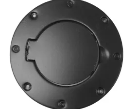 Rugged Ridge Gas Cap Door, Non-Locking, Black; Jeep Wrangler TJ 1997-2006