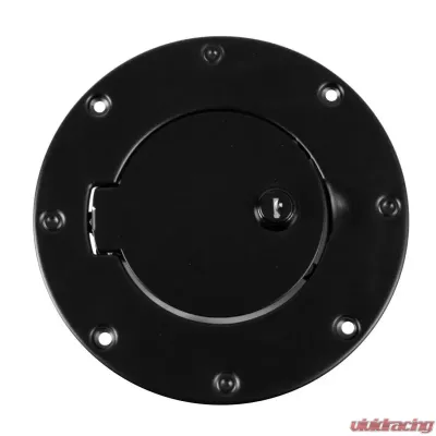 Rugged Ridge Gas Cap Door, Locking, Black; Jeep Wrangler TJ 1997-2006 - 11229.04