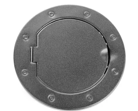 Rugged Ridge Gas Cap Door, Non-Locking, Textured Black; 07-18 Jeep Wrangler JK/JKU Jeep Wrangler 2007-2018