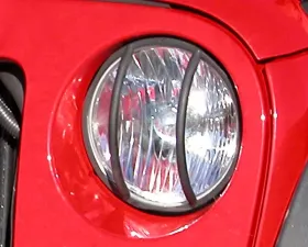 Rugged Ridge Euro Guard Kit, Headlight, Black; 07-18 Jeep Wrangler JK/JKU Jeep Wrangler 2007-2018
