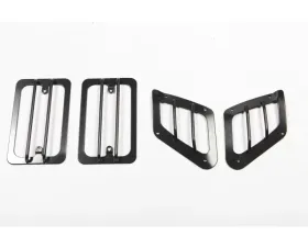 Rugged Ridge Euro Guard Kit, Turn Signal/Side Marker, Black; Jeep Wrangler TJ 1997-2006