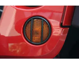 Rugged Ridge Euro Guard Kit, Turn Signal, Black; 07-18 Jeep Wrangler JK/JKU Jeep Wrangler 2007-2018