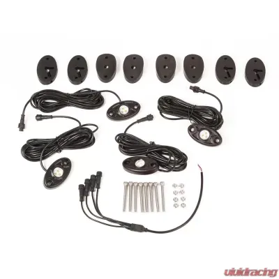 Rugged Ridge Light Kit, Rock Crawler, 4-Piece, White; 07-18 Jeep Wrangler JK - 11232.39