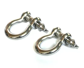 Rugged Ridge D-Ring Shackle Kit, 3/4 Inch, Stainless Steel, Pair