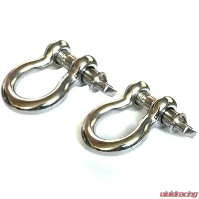 Rugged Ridge D-Ring Shackle Kit, 7/8 Inch, Stainless Steel, Pair - 11235.07