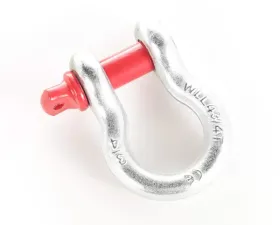Rugged Ridge D-Ring Shackle, 3/4 inch, 9500 Lb, Galvanized Jeep Wrangler 2000-2006