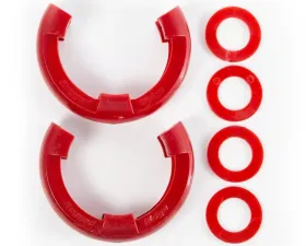 Rugged Ridge D-Ring Shackle Isolator Kit, Red Pair, 3/4 inch