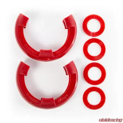 Rugged Ridge D-Ring Shackle Isolator Kit, Red Pair, 3/4 inch - 11235.31