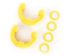 Rugged Ridge D-Ring Shackle Isolator Kit, Yellow Pair, 3/4 inch