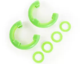 Rugged Ridge D-Ring Shackle Isolator Kit, Green Pair, 3/4 inch