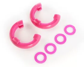 Rugged Ridge D-Ring Shackle Isolator Kit, Pink Pair, 3/4 inch