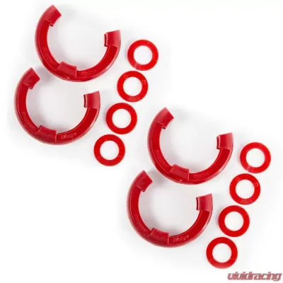 Rugged Ridge D-Ring Isolator Kit, Red 2 Pair, 3/4 inch - 11235.61