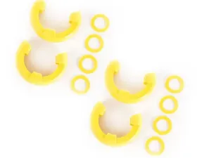 Rugged Ridge D-Ring Isolator Kit, Yellow 2 Pair, 3/4 inch
