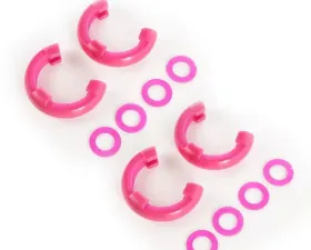 Rugged Ridge D-Ring Isolator Kit, Pink 2 Pair, 3/4 inch