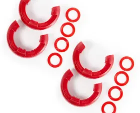 Rugged Ridge D-Ring Isolator Kit, Red 2 Pair, 7/8 inch