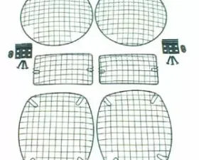 Rugged Ridge Stone Guard Kit, Black; 97-06 Jeep Wrangler TJ/LJ Jeep Wrangler 1997-2006