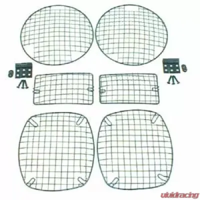 Rugged Ridge Stone Guard Kit, Black; 97-06 Jeep Wrangler TJ/LJ Jeep Wrangler 1997-2006 - 11236.01