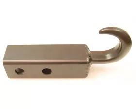 Rugged Ridge Tow Hook, 2 Inch Receiver Mounted, Black