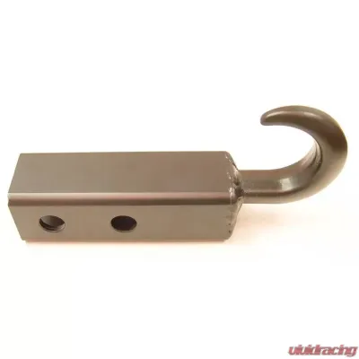 Rugged Ridge Tow Hook, 2 Inch Receiver Mounted, Black - 11237.01